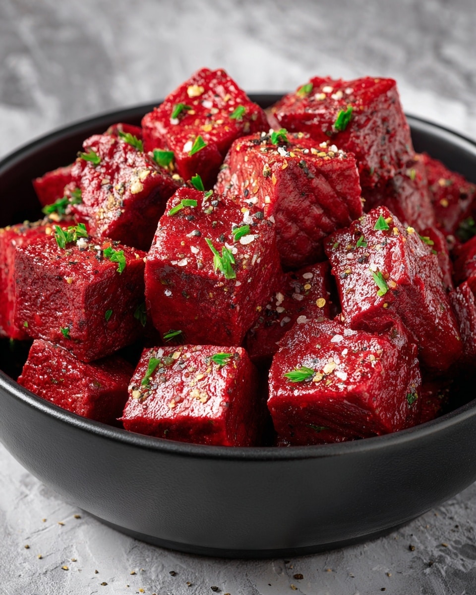 Blackberry Glazed Crispy Tofu with Black Pepper and Chili Recipe - Recipe Image