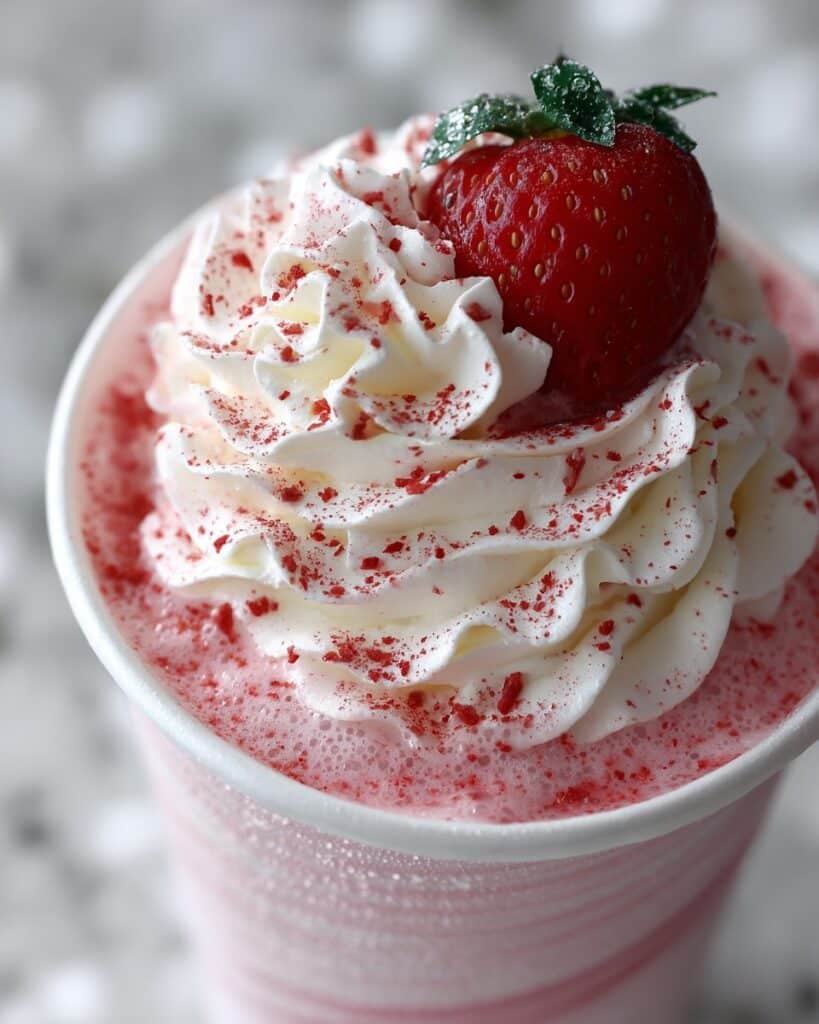 Strawberry Cream Frappuccino Recipe