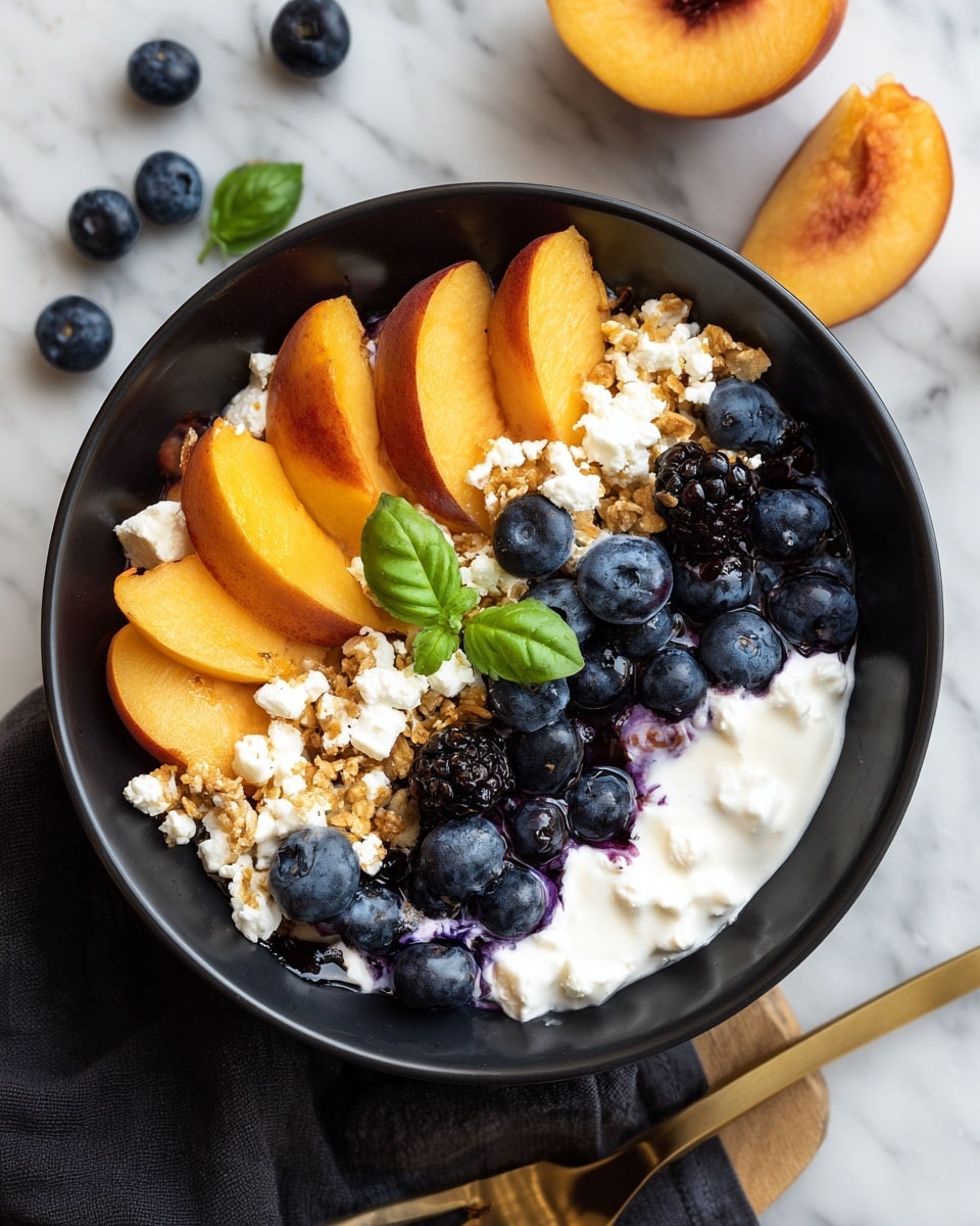 Blueberry Peach Feta Salad Recipe - Recipe Image