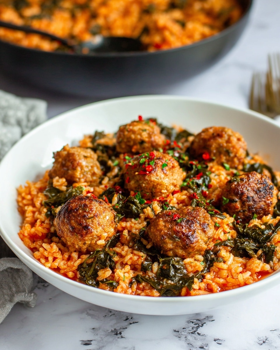 Chicken Meatballs with Risoni in Creamy Tomato Sauce Recipe - Recipe Image