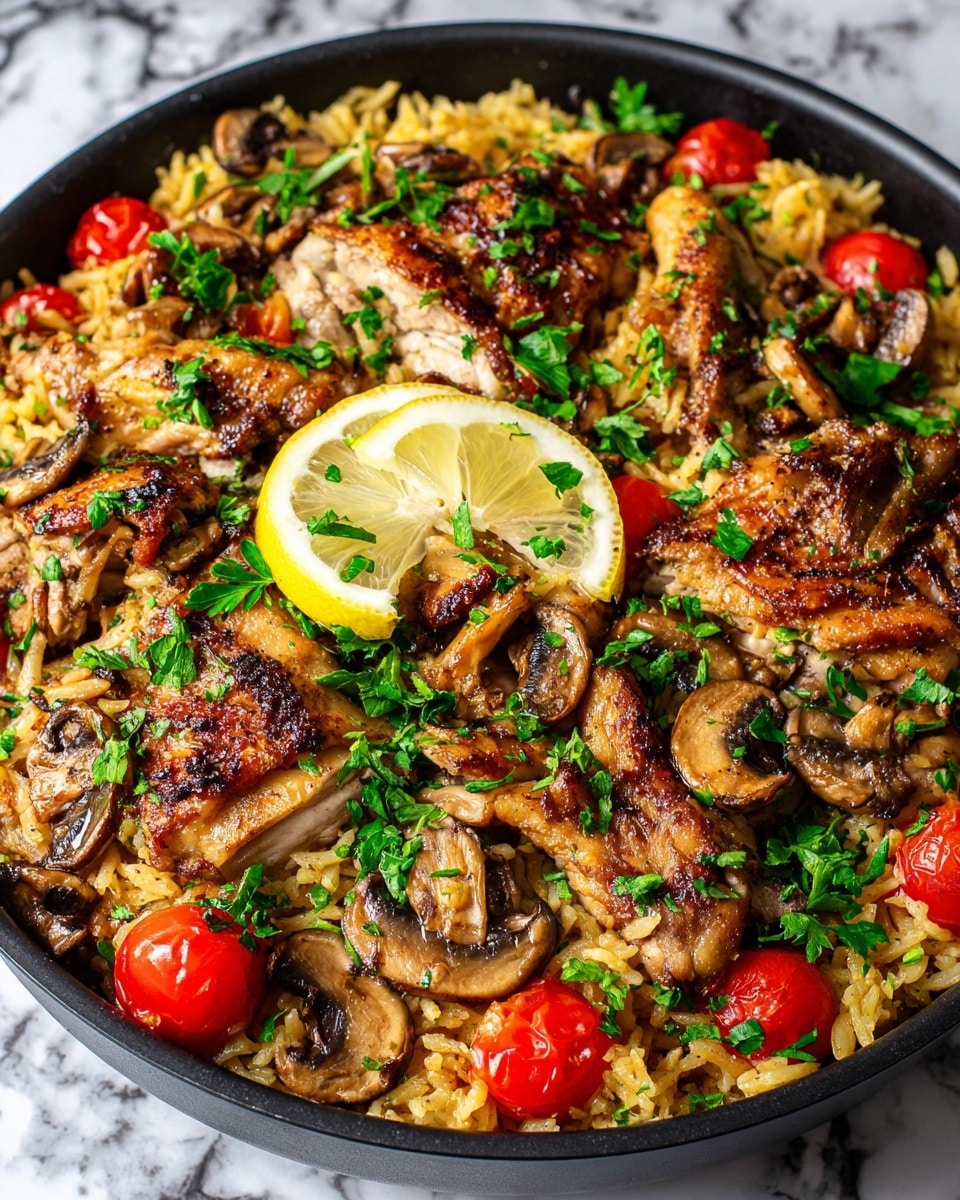 Greek Chicken and Lemon Rice Recipe - Recipe Image