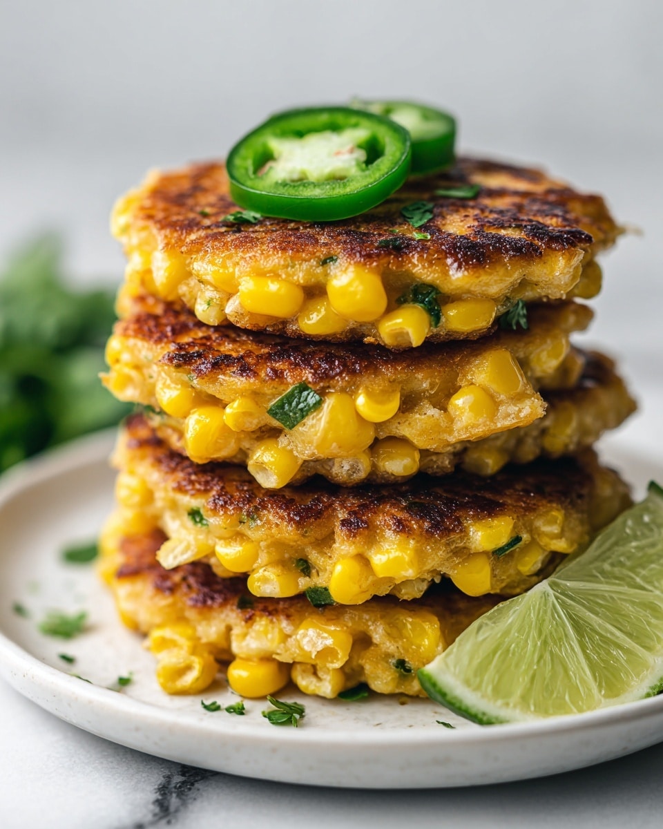 Mexican Corn Cakes with Jalapeño & Lime Recipe - Recipe Image