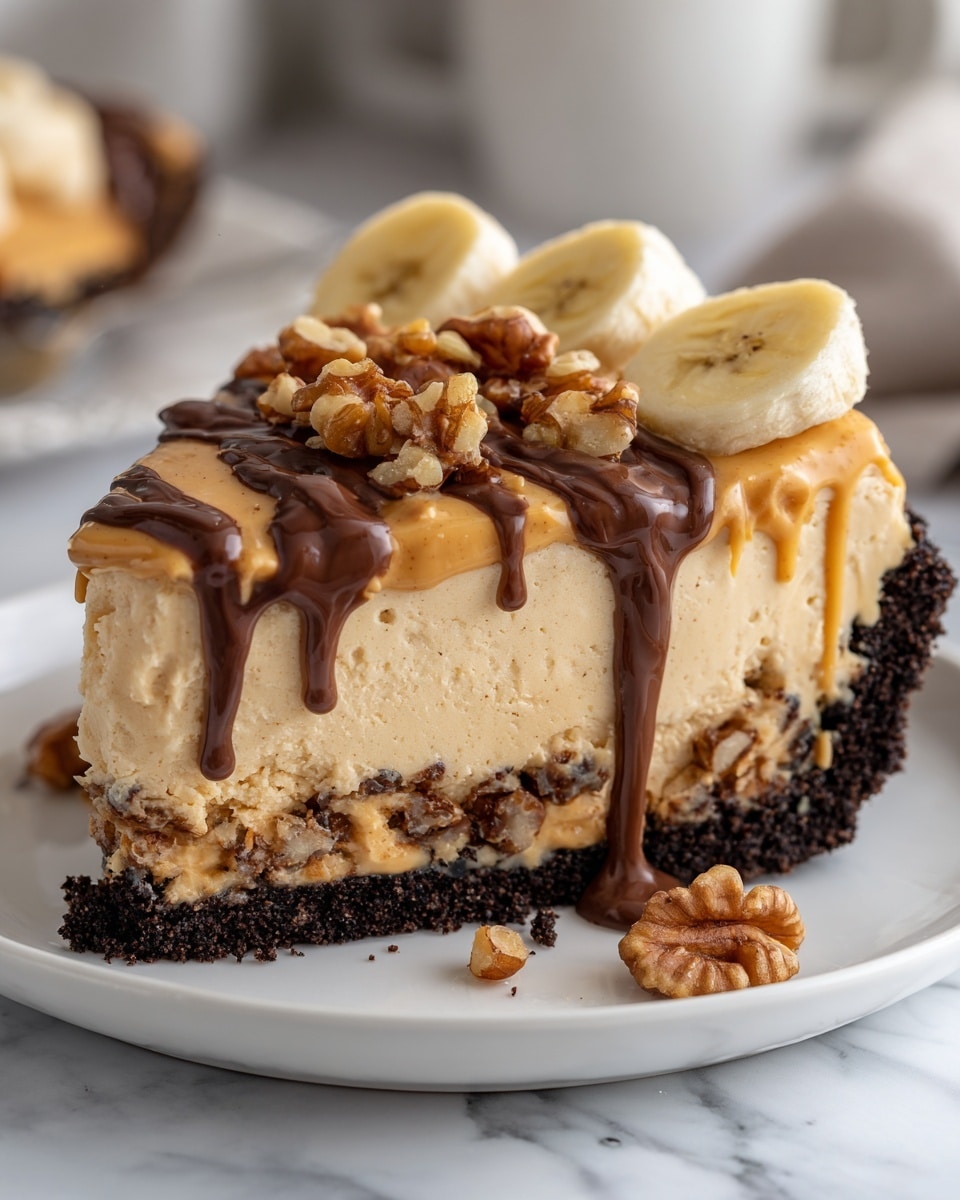 Banana Caramel Nut Cheesecake Recipe - Recipe Image