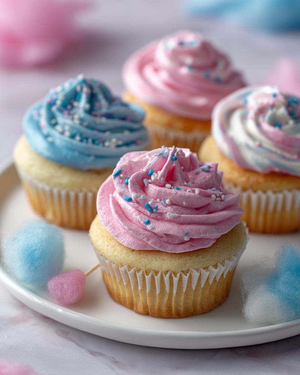 Cotton Candy Cupcakes Recipe - Recipe Image