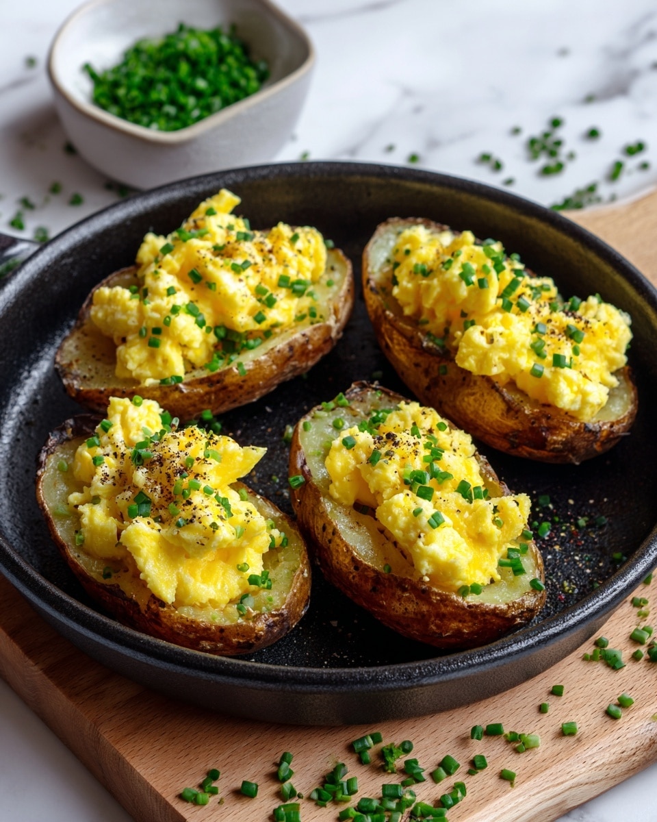 Scrambled Eggs with Grated Potato and Chives Recipe - Recipe Image