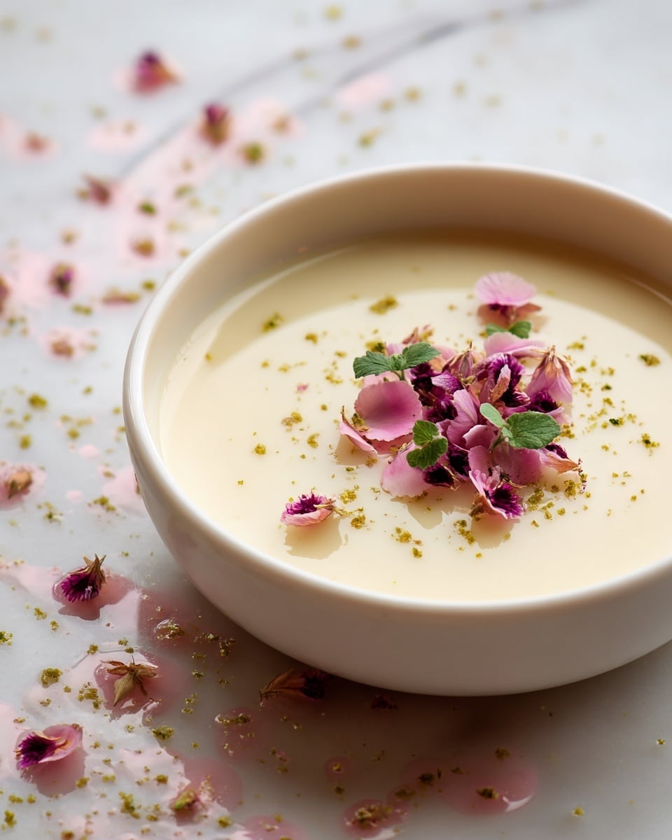 Litchi Rose Panna Cotta Recipe - Recipe Image