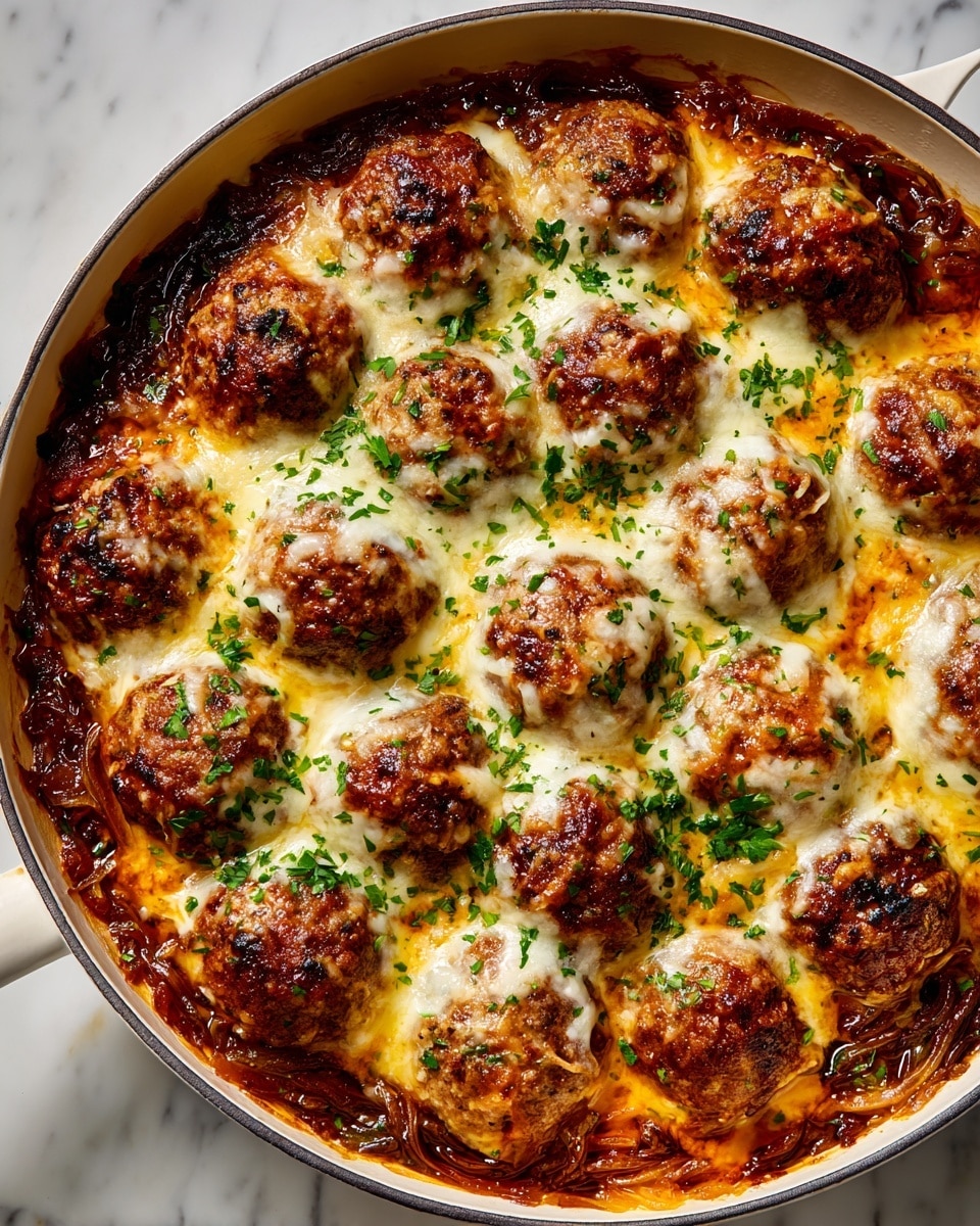 French Onion Chicken Meatballs Recipe - Recipe Image