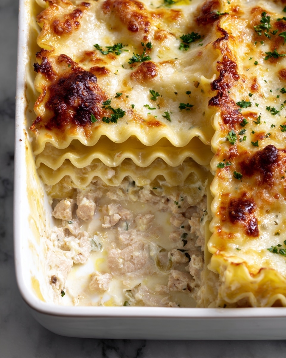 Creamy Chicken Alfredo Lasagna Rolls Recipe - Recipe Image
