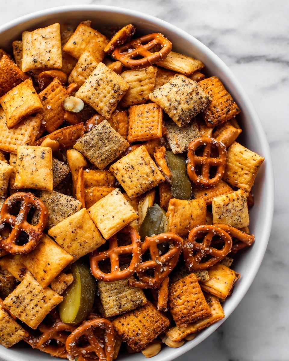 Dill Pickle Chex Mix Recipe - Recipe Image