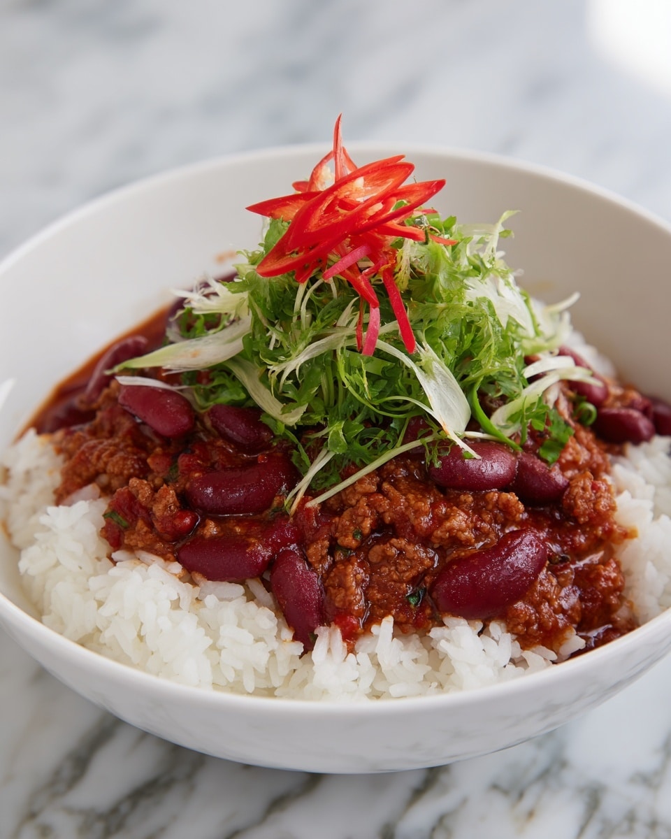 Easy Chili Beans and Rice Recipe - Recipe Image