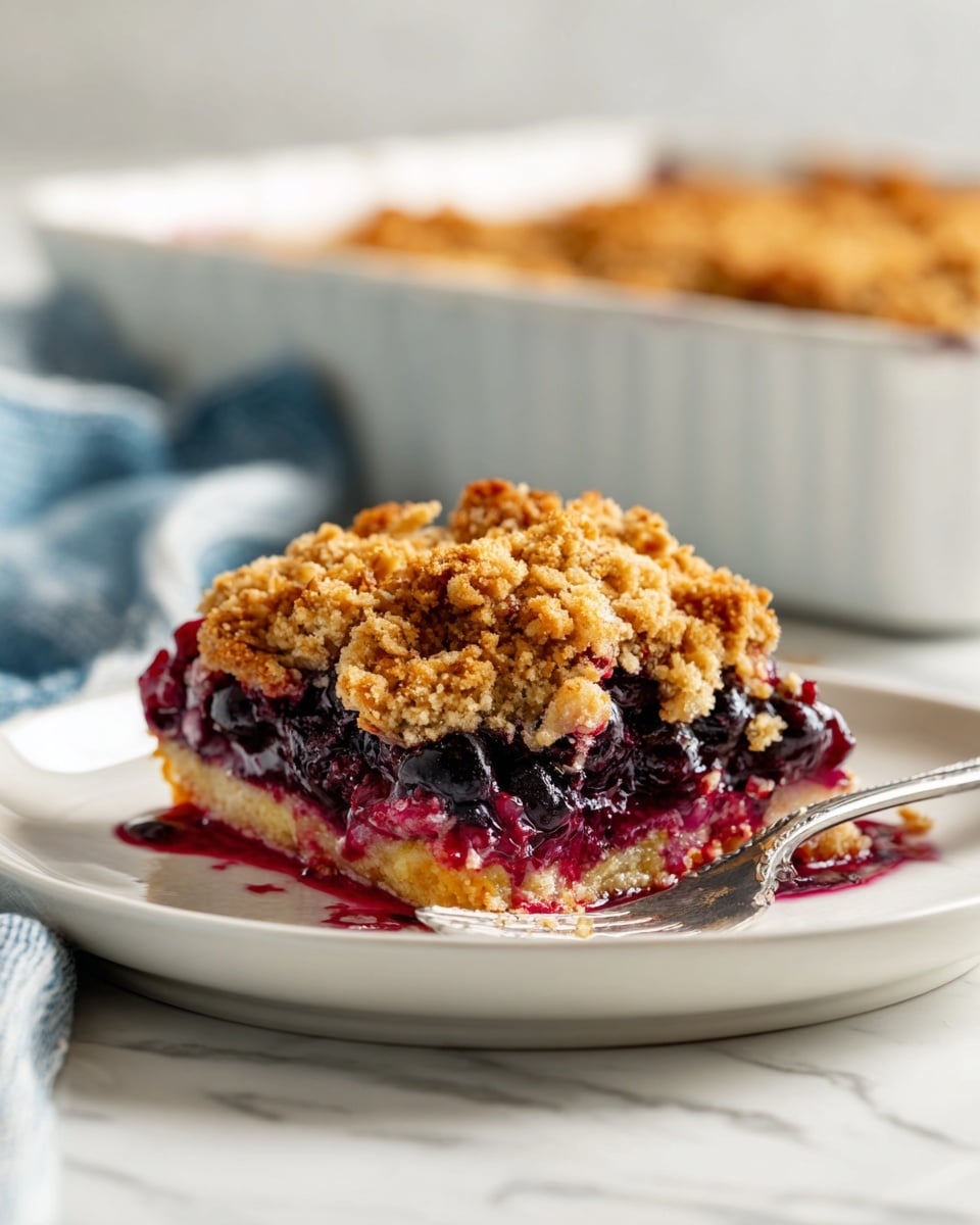 Overnight Blueberry Baked Oatmeal Crisp Recipe - Recipe Image
