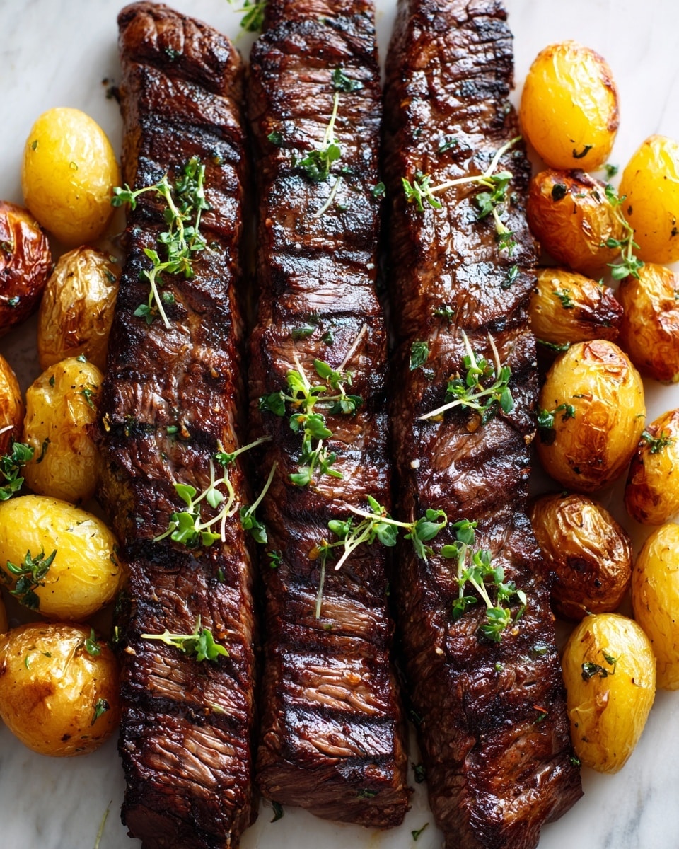 Garlic Butter Steak and Potatoes Skillet Recipe - Recipe Image