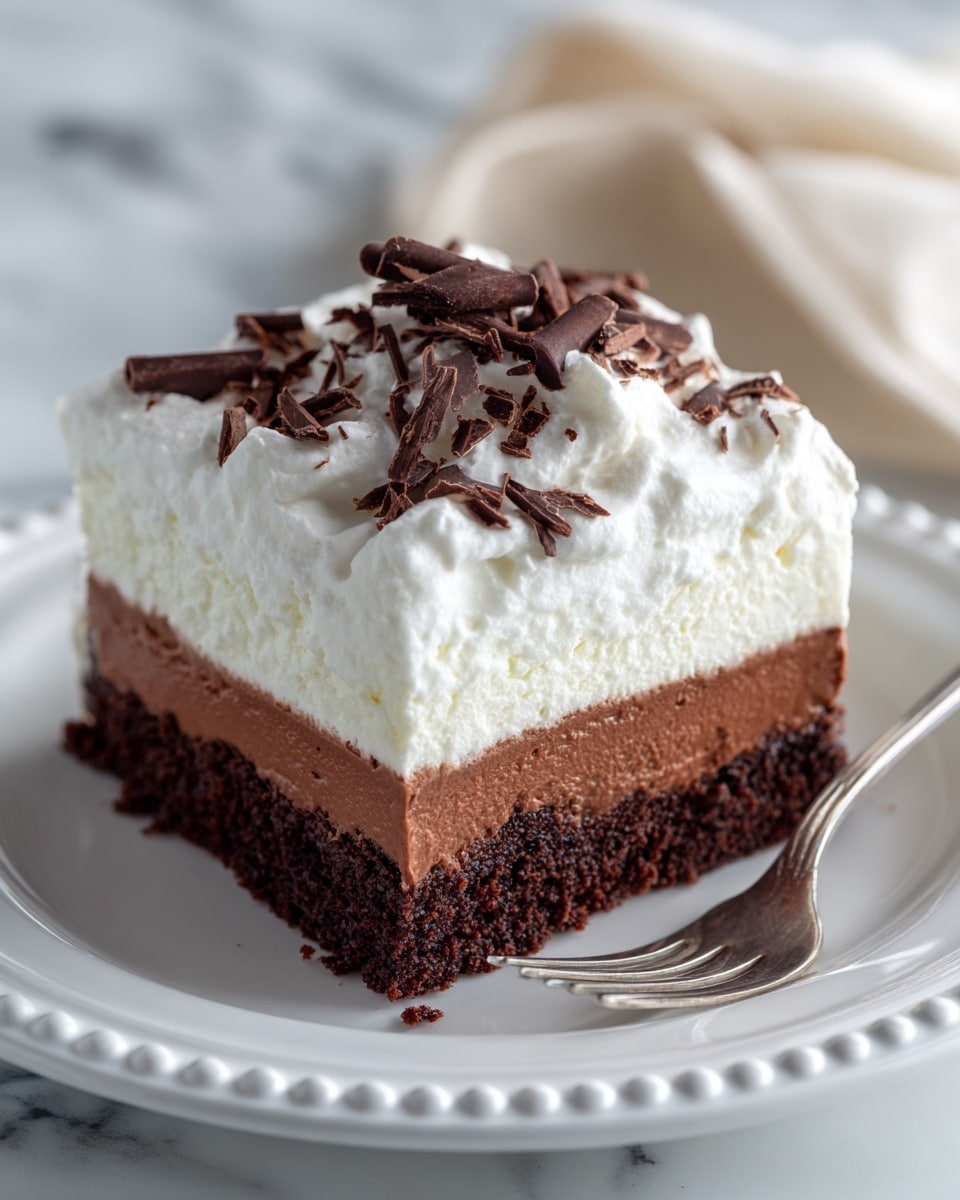French Silk Brownie Layered Dessert Recipe - Recipe Image