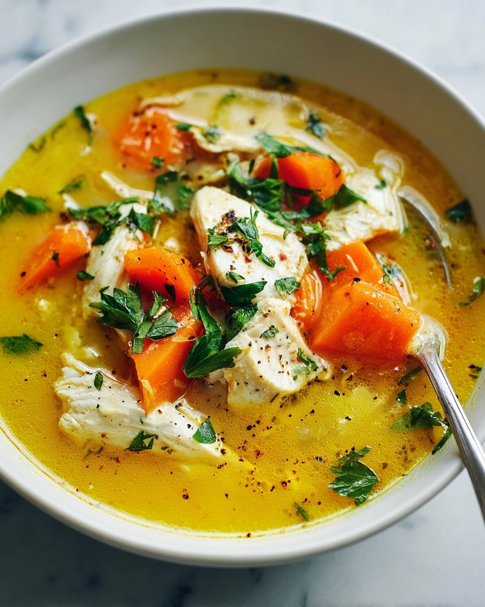 Anti-Inflammatory Turmeric Chicken Soup Recipe - Recipe Image
