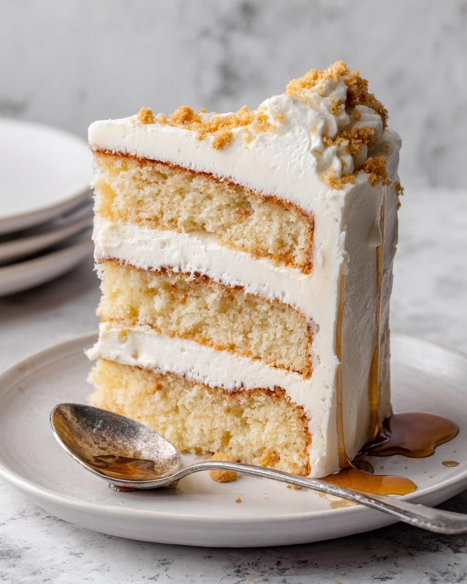 Layered Cornbread Cake with Whipped Honey Butter Frosting Recipe - Recipe Image