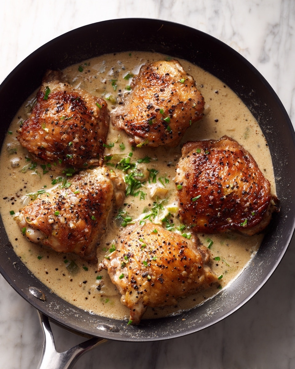 Creamy Garlic Parmesan Chicken Skillet Recipe - Recipe Image