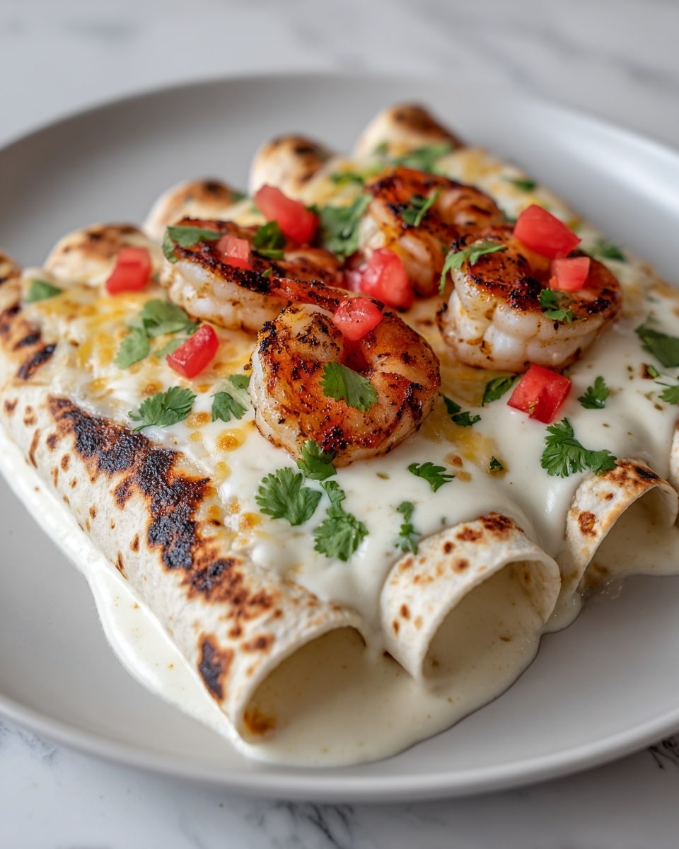 Creamy Shrimp Enchiladas: A Delicious Recipe for Seafood Lovers Recipe - Recipe Image