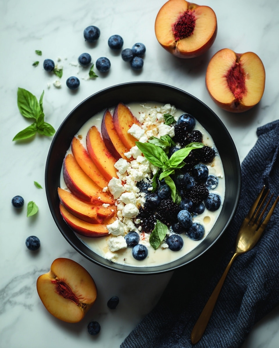 Blueberry Peach Feta Salad Recipe - Recipe Image