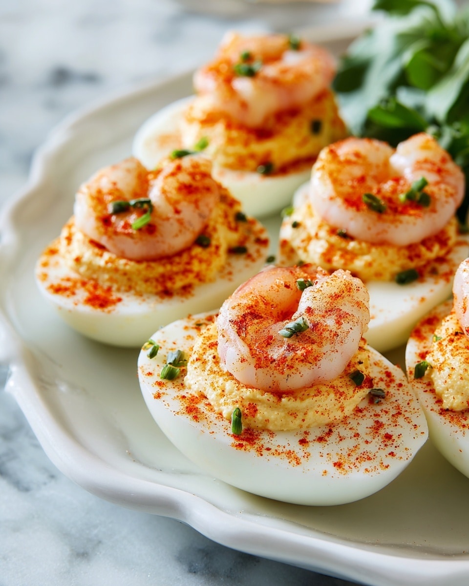Shrimp Cocktail Deviled Eggs Recipe - Recipe Image