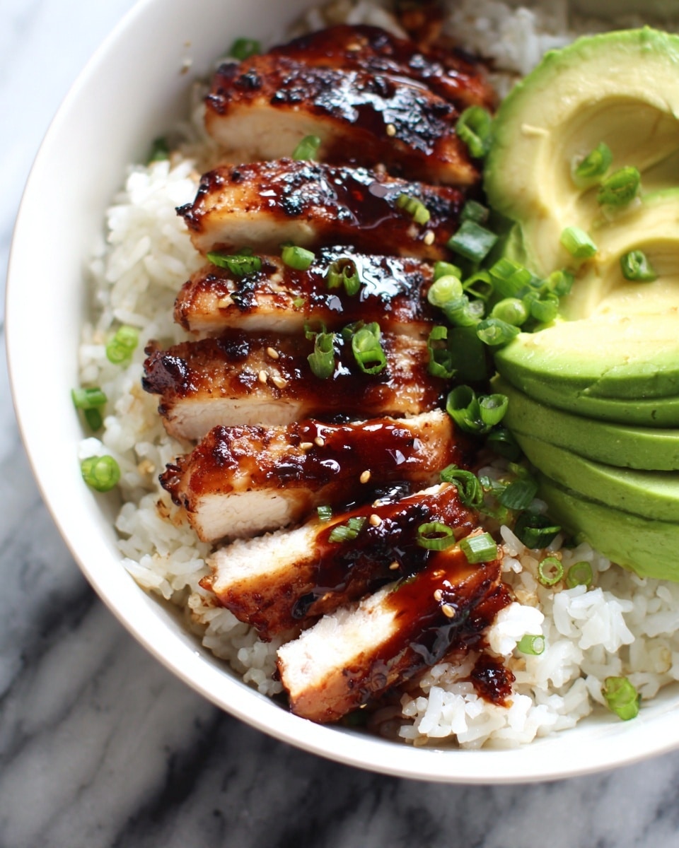 Honey Chipotle Chicken Bowls with Corn, Avocado, and Cilantro Recipe - Recipe Image