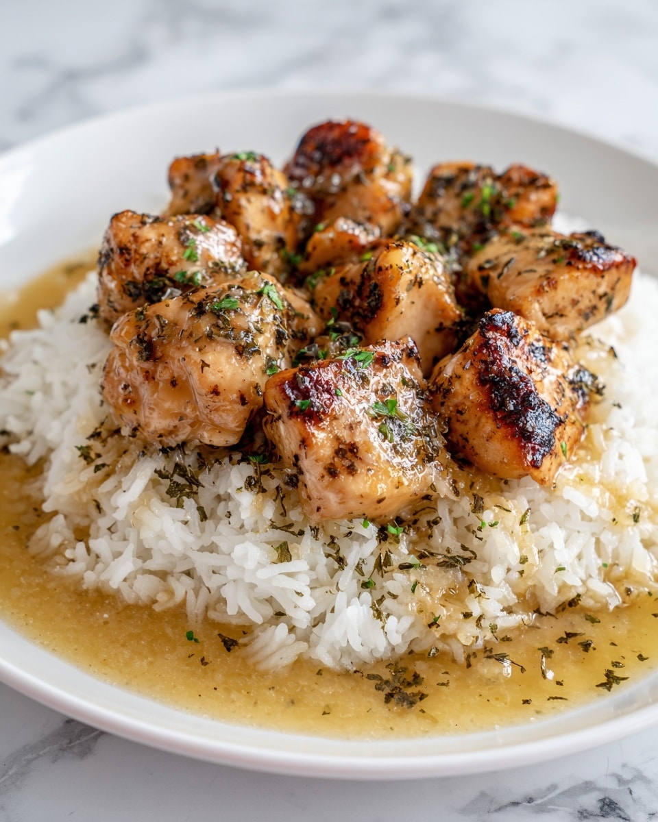 Smothered Chicken and Rice Recipe - Recipe Image
