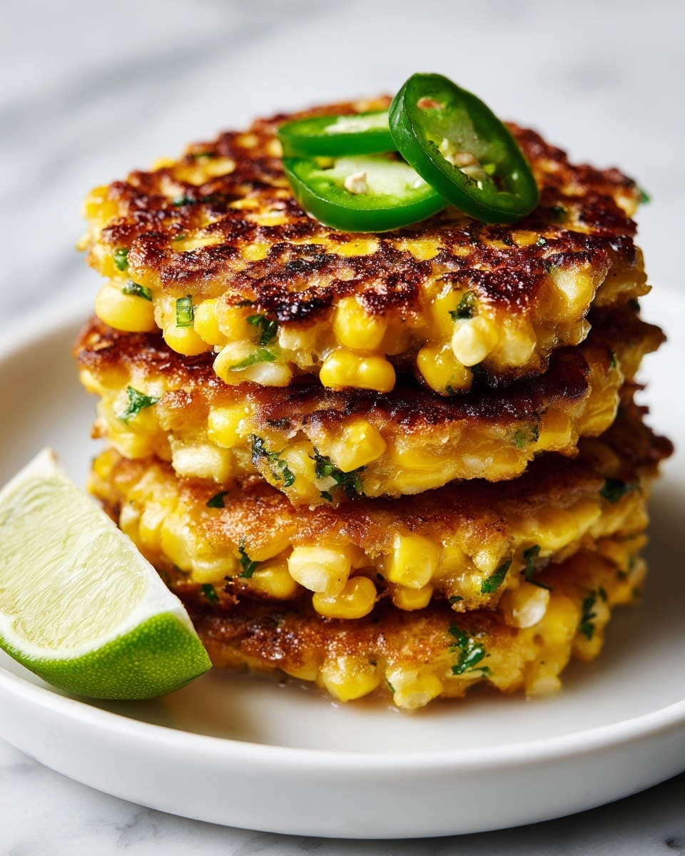 Mexican Corn Cakes with Jalapeño & Lime Recipe - Recipe Image
