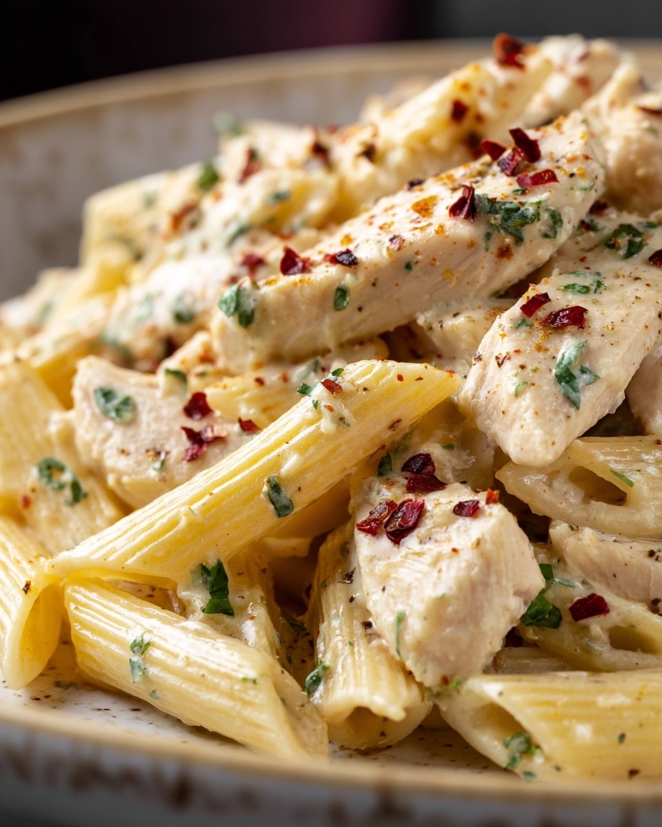 Garlic Parmesan Chicken Pasta Recipe - Recipe Image
