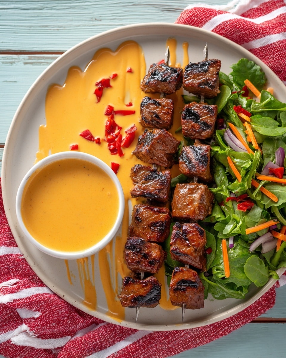 Firecracker Chicken Kabobs with Colorful Vegetables Recipe - Recipe Image