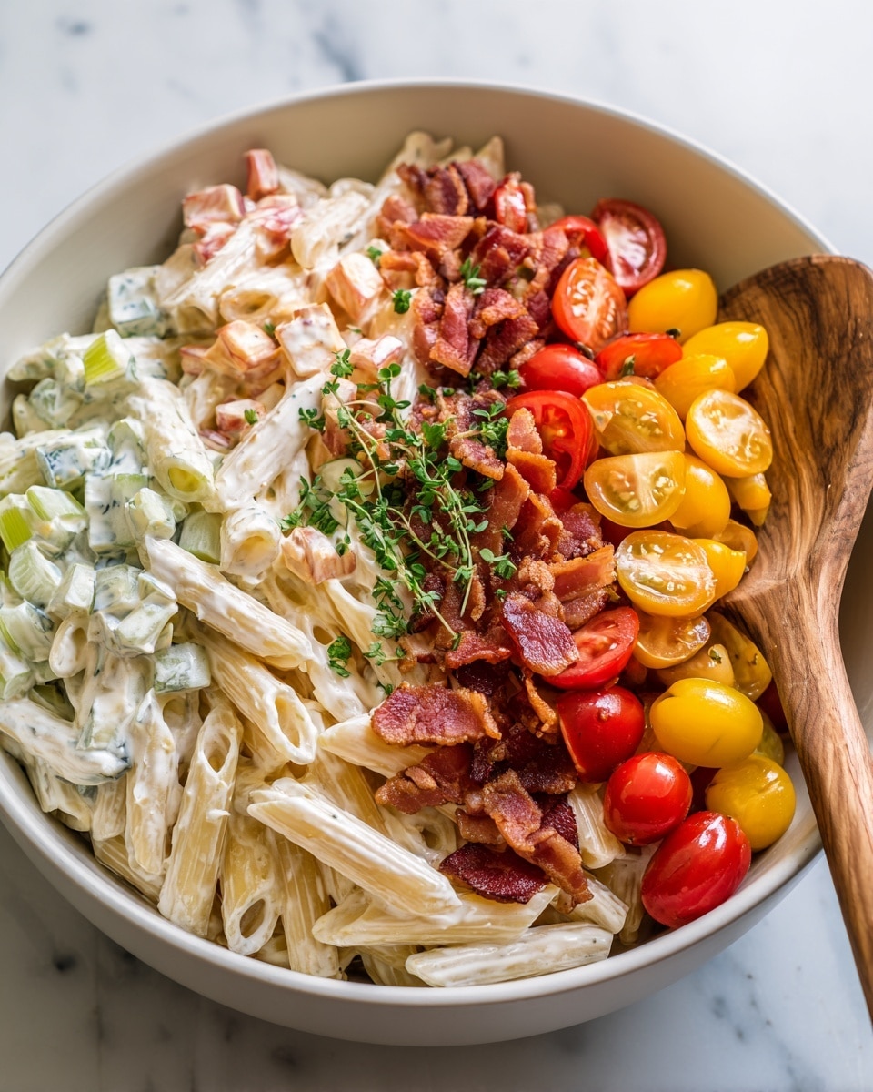 Chicken Club Pasta Salad Recipe - Recipe Image