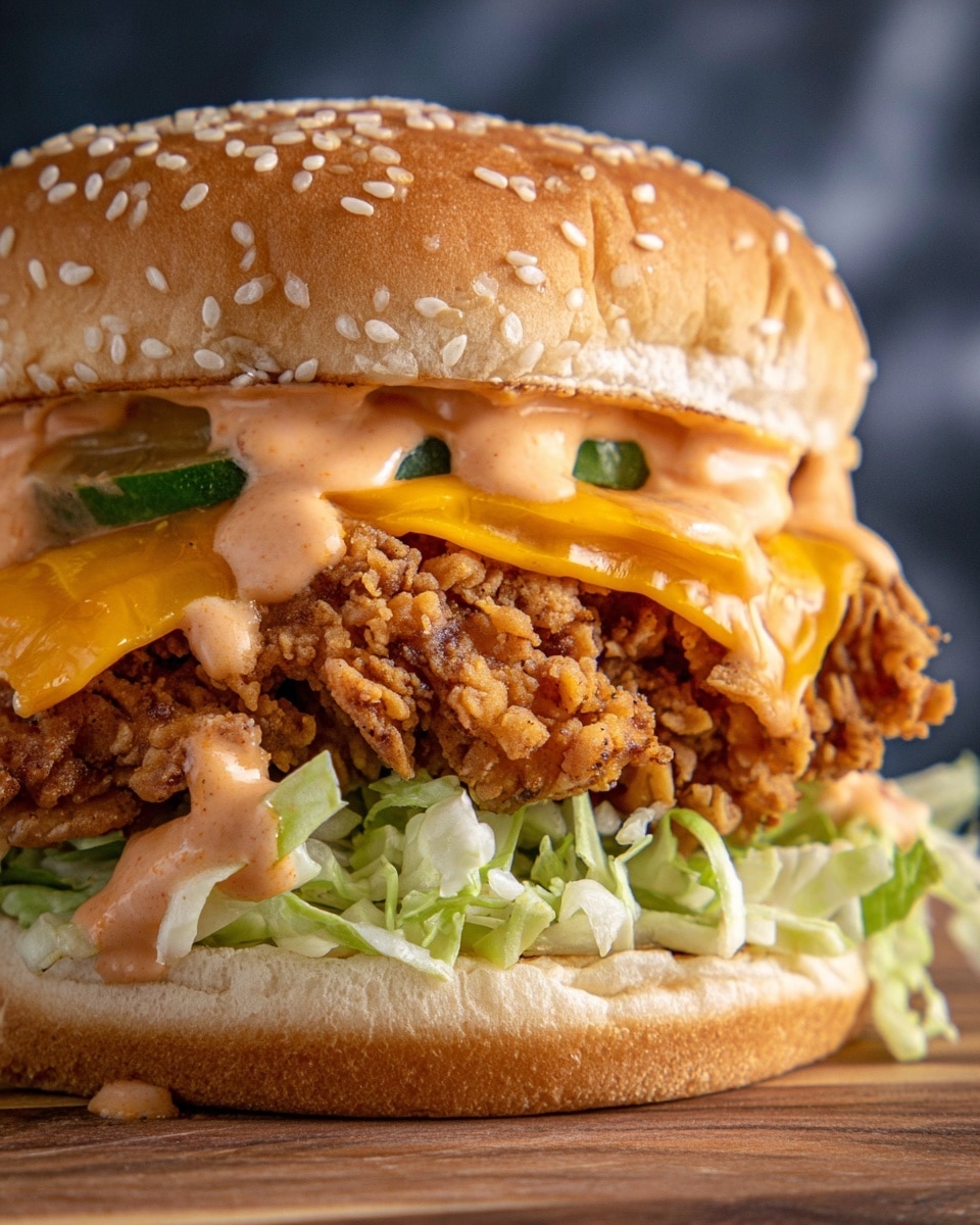 Spicy Crispy Chicken Burger Recipe - Recipe Image