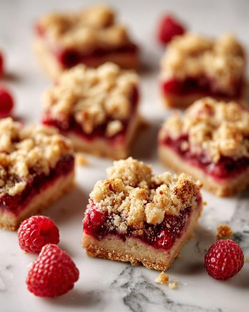 Raspberry Streusel Shortbread Bars Recipe