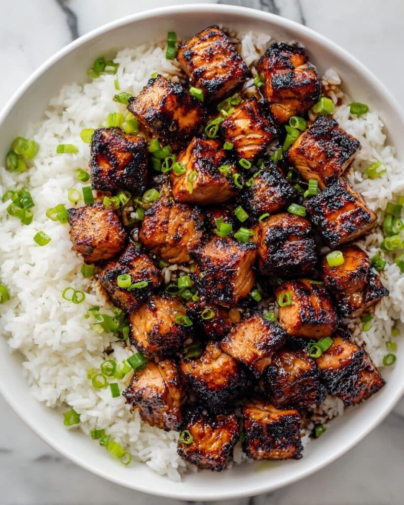 Air Fryer Bang Bang Salmon Bites Recipe