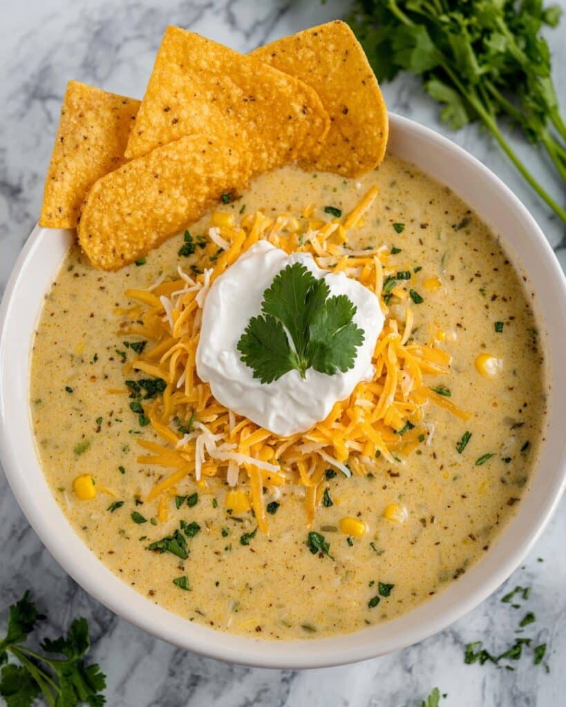 Creamy Green Enchilada Chicken Soup Recipe