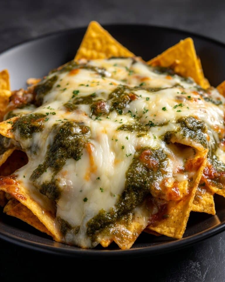 Green Chile and Extra Cheese Chilaquiles Recipe
