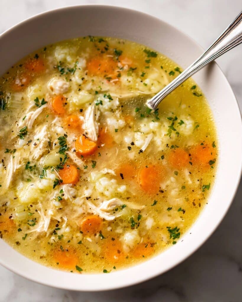 Anti-Inflammatory Cauliflower Chicken Soup Recipe