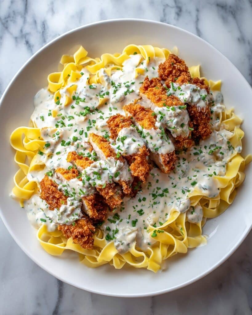 Creamy Crunchy Chicken Pasta Recipe