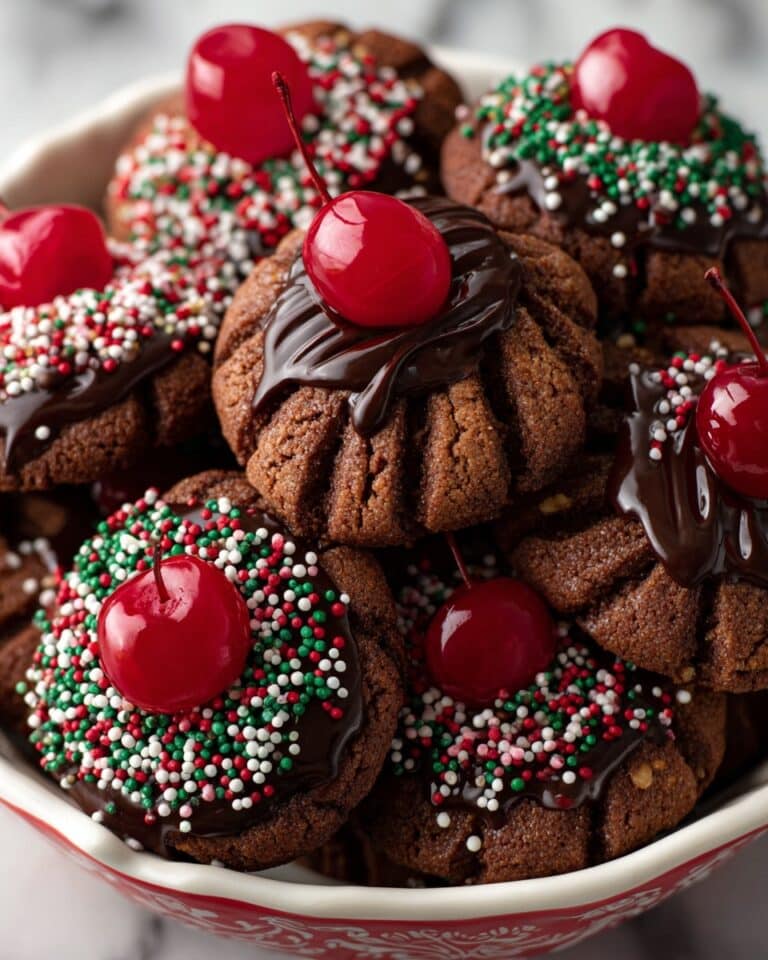Piped Chocolate Butter Cookies Recipe