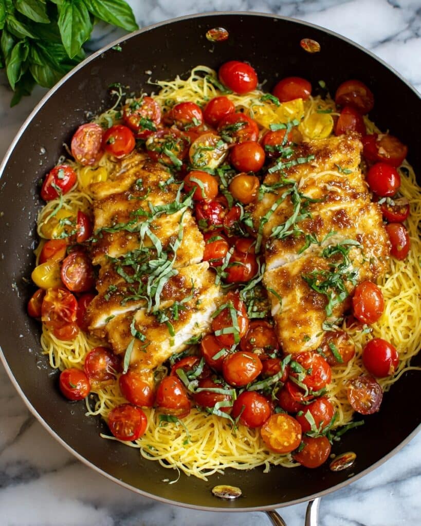 Bruschetta Chicken Pasta Recipe