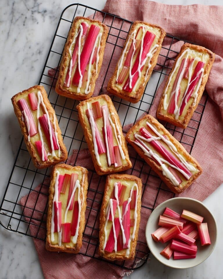 Rhubarb Cream Cheese Puff Pastries Recipe