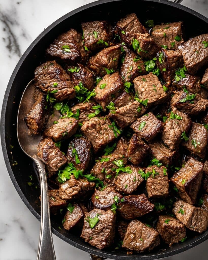 Cajun Garlic Butter Steak Bites Recipe