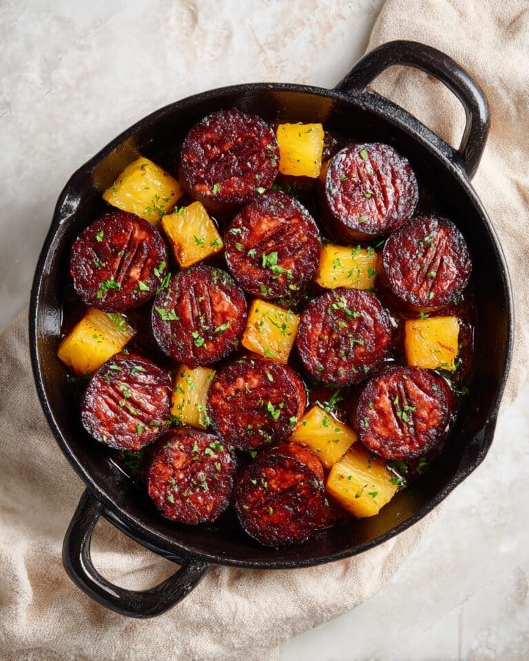Pineapple Hasselback Kielbasa Bites Recipe