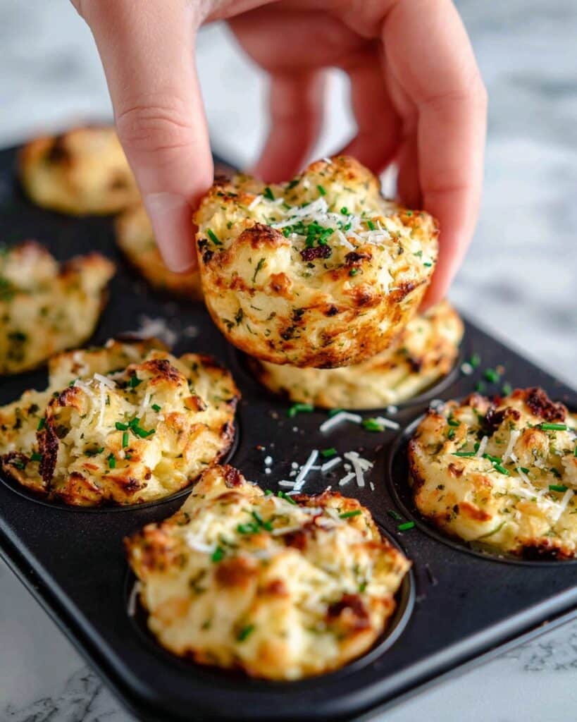 Cheesy Mashed Potato Muffins Recipe