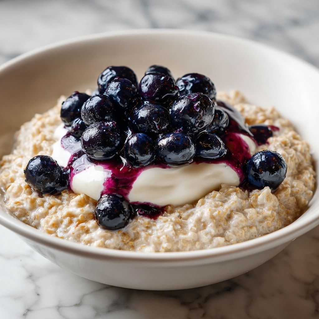 Blueberry Cheesecake Baked Oats Recipe - Recipe Image