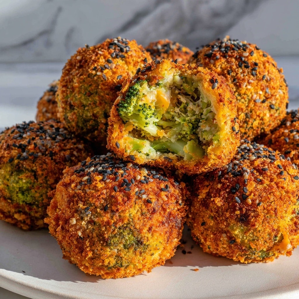 Baked Broccoli Cheese Balls Recipe