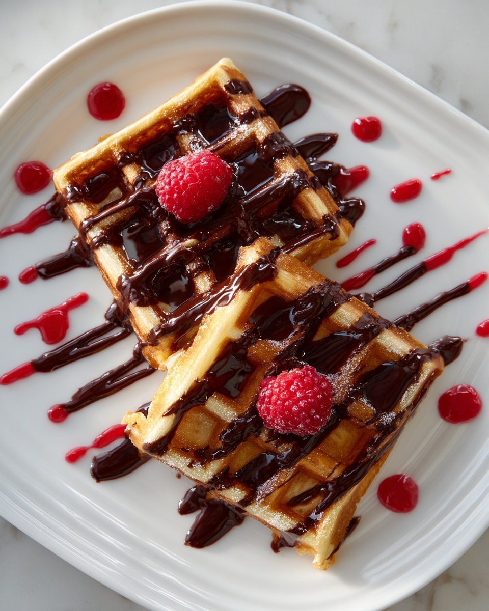 Chocolate Fudge Pop Tarts with Raspberry Glaze Recipe - Recipe Image