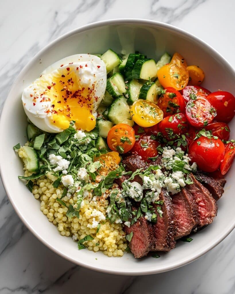 Mediterranean Steak Bowl Recipe