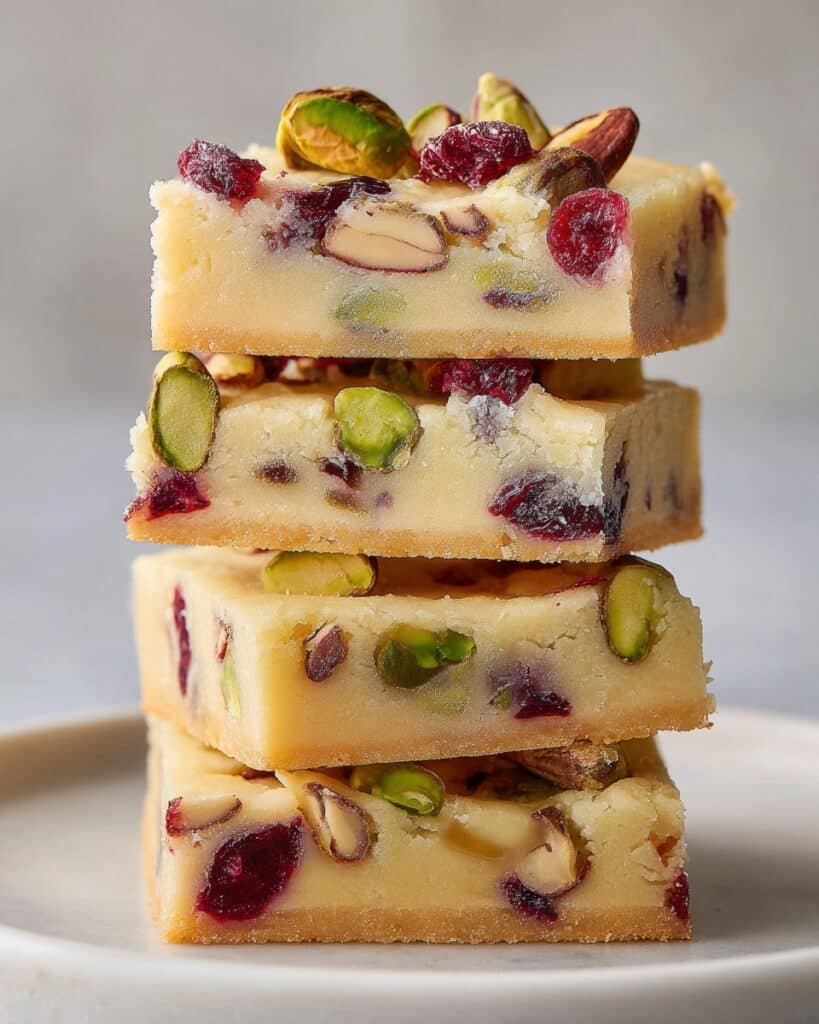 Cranberry Pistachio Shortbread Cookies Recipe