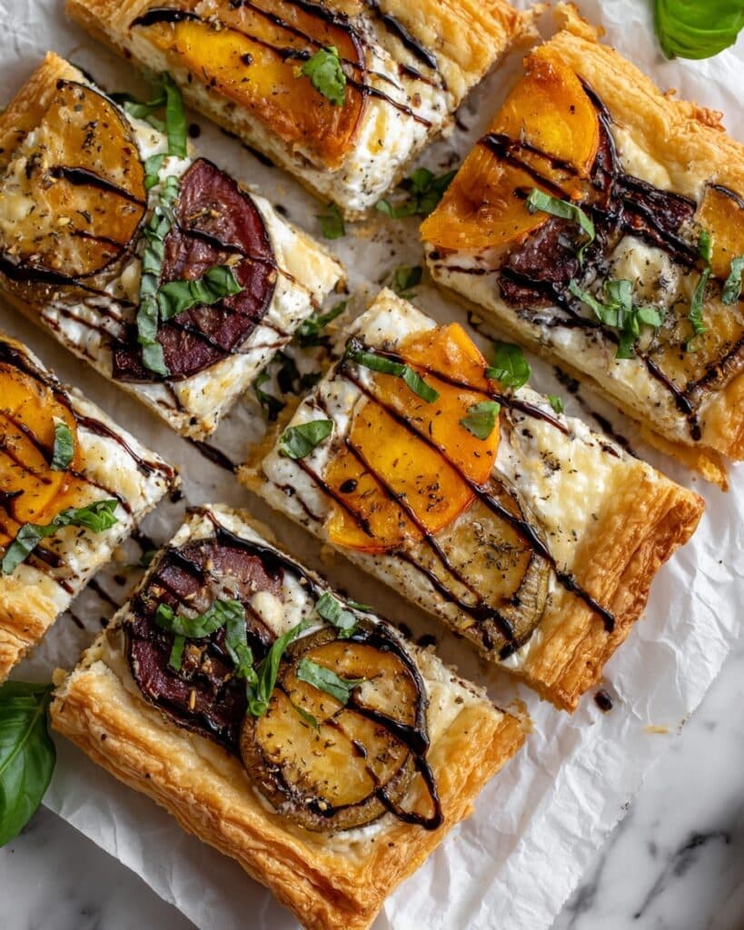 Pesto Caprese Puff Pastry Pizza Recipe