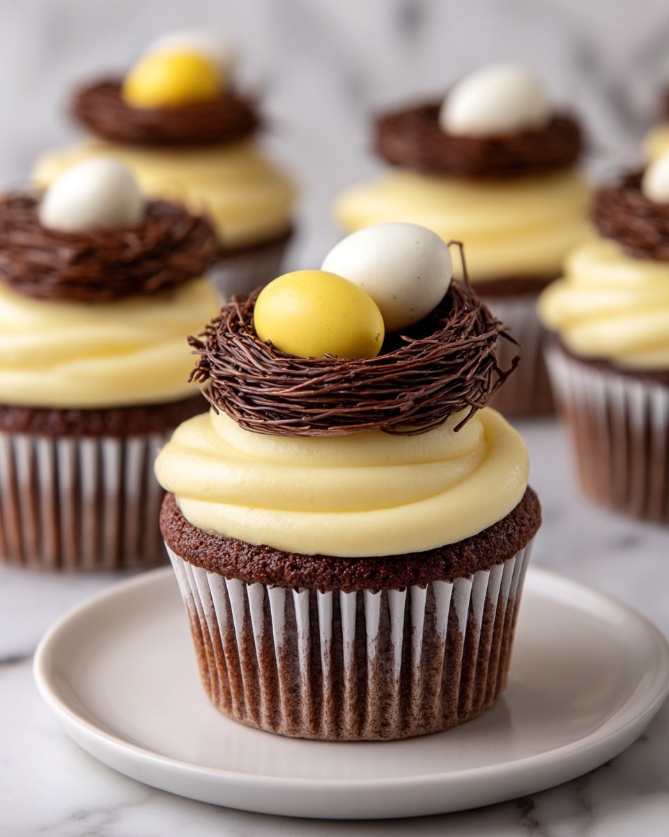 Bird's Nest Cupcakes Recipe - Recipe Image