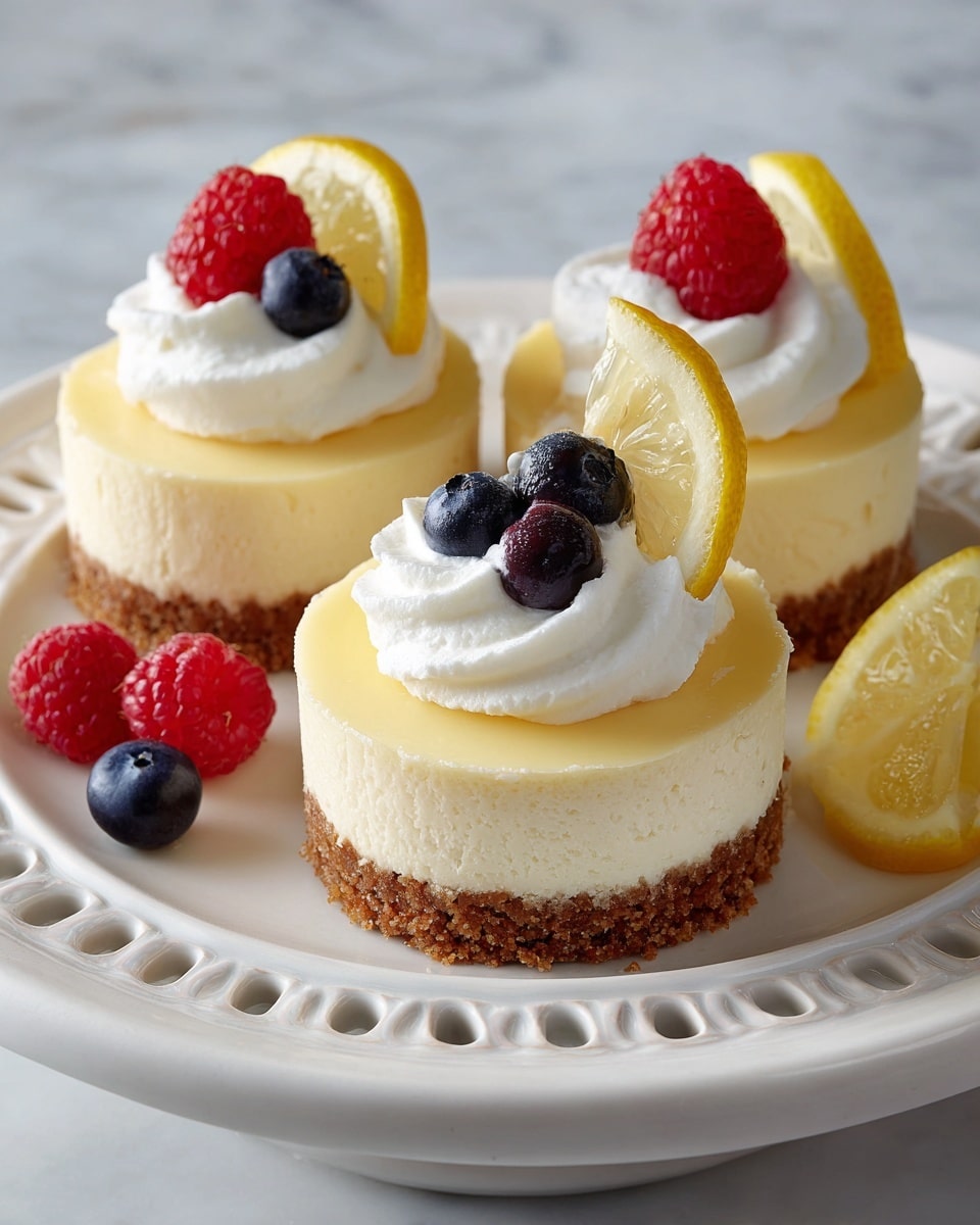 Mini Lemon Cheesecakes Recipe